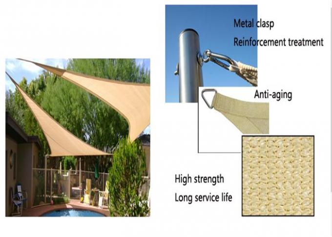 Het anti Verouderen breide het Plastic HDPE Zeil van de Tuinschaduw voor Ingang/Veranda Wevend Type