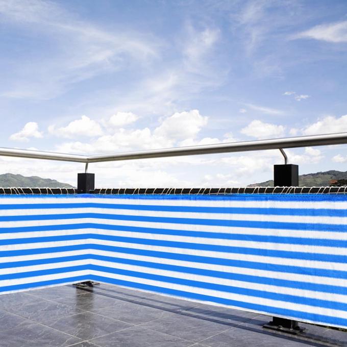 Blauw/Wit het Net100% HDPE van de Balkonveiligheid Materiaal met UV Opgerichte Stabilisator